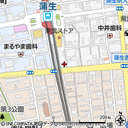 埼玉県越谷市蒲生寿町16-33周辺の地図