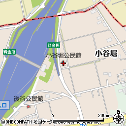 小谷堀公民館周辺の地図