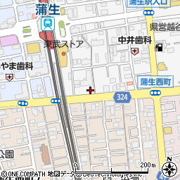 埼玉県越谷市蒲生寿町15-37周辺の地図