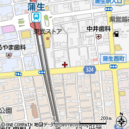 埼玉県越谷市蒲生寿町15-38周辺の地図