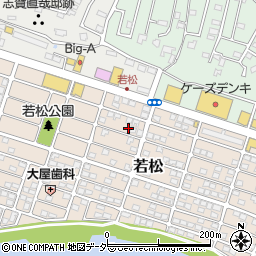 千葉県我孫子市若松142-12周辺の地図