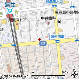 埼玉県越谷市蒲生寿町15-30周辺の地図
