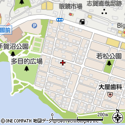 千葉県我孫子市若松132-4周辺の地図