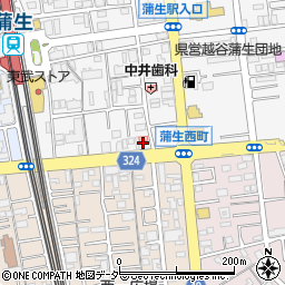 埼玉県越谷市蒲生寿町15-26周辺の地図