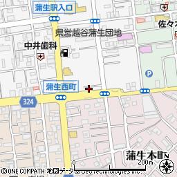 キューピット蒲生寿本店周辺の地図