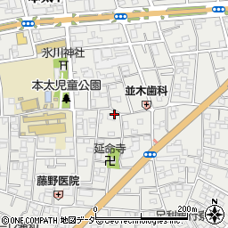 埼玉県さいたま市浦和区本太周辺の地図