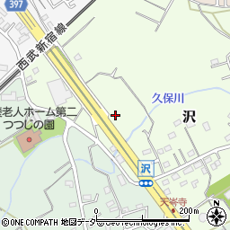 埼玉県狭山市沢2周辺の地図
