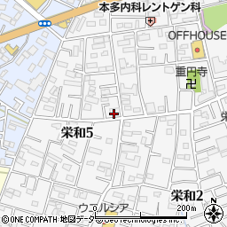 ファミリーマートさいたま栄和五丁目店周辺の地図