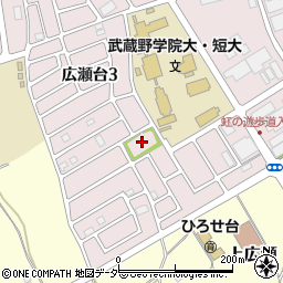 １号街区公園周辺の地図