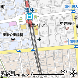 埼玉県越谷市蒲生寿町16-29周辺の地図