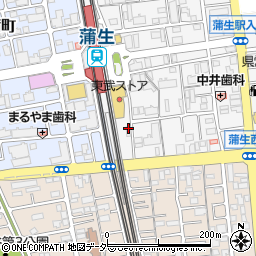 埼玉県越谷市蒲生寿町16-28周辺の地図