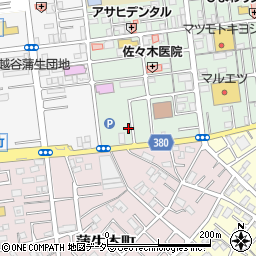 埼玉県越谷市蒲生旭町12-31周辺の地図