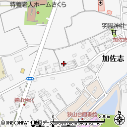 埼玉県狭山市加佐志163周辺の地図