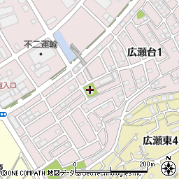 ２号街区公園周辺の地図