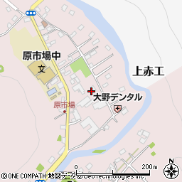 埼玉県飯能市原市場614周辺の地図