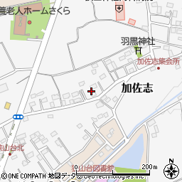 埼玉県狭山市加佐志166周辺の地図