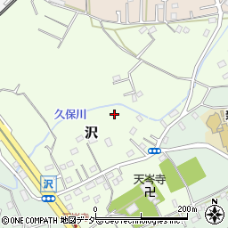 埼玉県狭山市沢周辺の地図