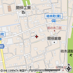 埼玉県草加市柿木町725周辺の地図