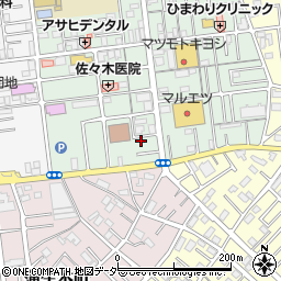 埼玉県越谷市蒲生旭町10-21周辺の地図