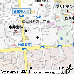 埼玉県越谷市蒲生寿町12周辺の地図