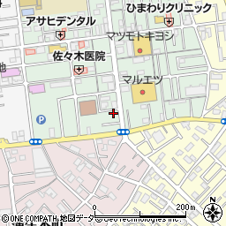 埼玉県越谷市蒲生旭町10-26周辺の地図