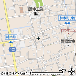 埼玉県草加市柿木町737-2周辺の地図