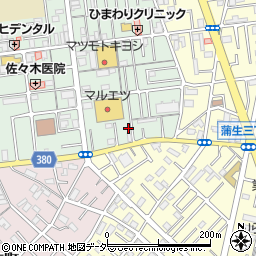 埼玉県越谷市蒲生旭町9-31周辺の地図