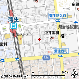 埼玉県越谷市蒲生寿町17-31周辺の地図