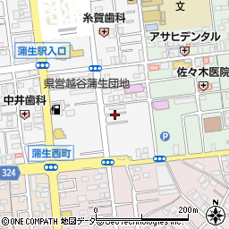 埼玉県越谷市蒲生寿町11周辺の地図