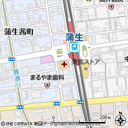 ローソン蒲生駅西口店周辺の地図