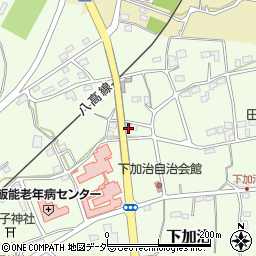 埼玉県飯能市下加治121周辺の地図