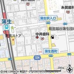 埼玉県越谷市蒲生寿町17-23-2周辺の地図