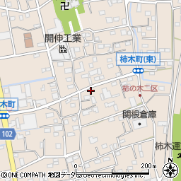 埼玉県草加市柿木町729周辺の地図