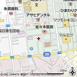埼玉県越谷市蒲生旭町12周辺の地図