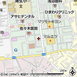 埼玉県越谷市蒲生旭町10周辺の地図