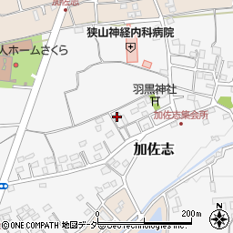 埼玉県狭山市加佐志177周辺の地図