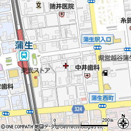 埼玉県越谷市蒲生寿町17-11周辺の地図