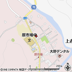 埼玉県　警察署飯能警察署原市場駐在所周辺の地図