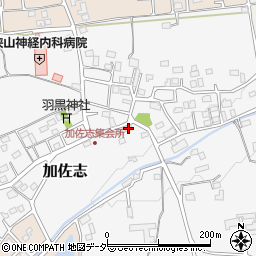 埼玉県狭山市加佐志187周辺の地図