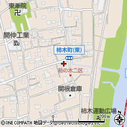 埼玉県草加市柿木町713周辺の地図
