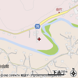 埼玉県飯能市原市場105-3周辺の地図
