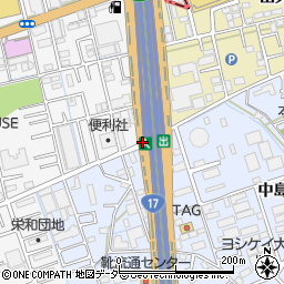浦和北出入口周辺の地図
