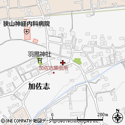 埼玉県狭山市加佐志185周辺の地図