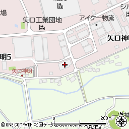 千葉県印旛郡栄町矢口神明5丁目5周辺の地図