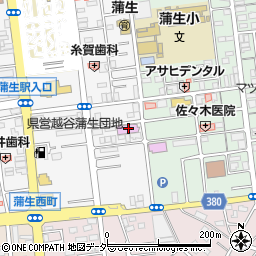 埼玉県越谷市蒲生寿町10-5周辺の地図