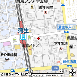 埼玉県越谷市蒲生寿町18-39周辺の地図