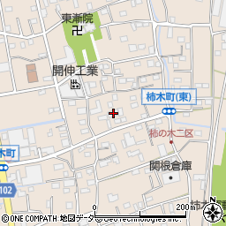 埼玉県草加市柿木町1142周辺の地図