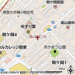 埼玉県ふじみ野市鶴ケ岡周辺の地図
