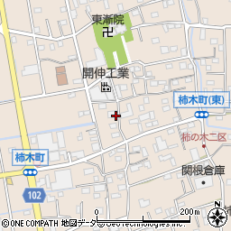 埼玉県草加市柿木町1182周辺の地図
