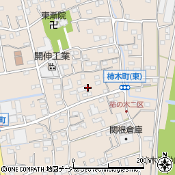 埼玉県草加市柿木町1145周辺の地図
